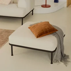 Kave Home Hocker Aurum Chenille