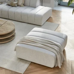 New Rivièra Maison Hocker Dazzle Rich Tweed, kleur Antiek wit