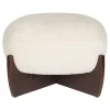 Discount Dutchbone Hocker Emilius Bouclé en rubberhout
