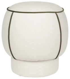 Outlet ZILT Hocker Jannetta 45cm, kleur Wit