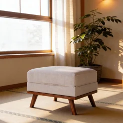 Hot BASE Hocker Kirstan Grande stof, kleur Beige