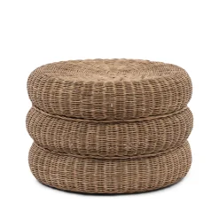Outlet Rivièra Maison Hocker Macaron Rustic Rattan, 60cm Naturel