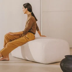 Sale Kave Home Hocker Martina Bouclé, 123 x 85cm