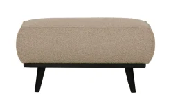 Best WOOOD Hocker Statement Bouclé