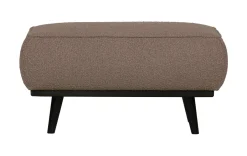 Best WOOOD Hocker Statement Bouclé