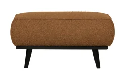 Best WOOOD Hocker Statement Bouclé