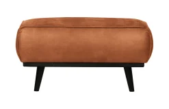 Clearance WOOOD Hocker Statement Eco Leder Cognac