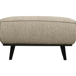 Best WOOOD Hocker Statement Structure Velvet, kleur field Wheat