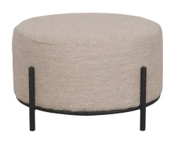 New LABEL51 Hocker Troy Bouclé, 57cm Naturel