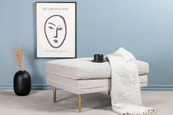 Clearance Nohr Hocker Tylan Rib, kleur Grijs