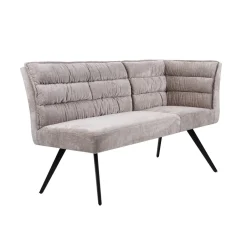 Tower Living Hoek Eetkamerbank Rosora Chenille, kleur Beige