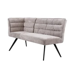 Tower Living Hoek Eetkamerbank Rosora Chenille, kleur Beige