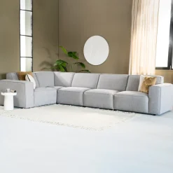 New SEVN Hoekbank Amarillo kleur Staalgrijs