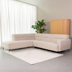 New LABEL51 Hoekbank Bolzano Bouclé, kleur Naturel