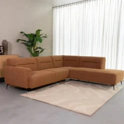 LABEL51 Hoekbank Bolzano Bouclé, kleur Coral