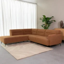 LABEL51 Hoekbank Bolzano Bouclé, kleur Coral