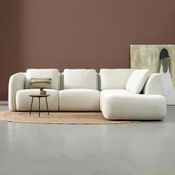 Hot PEPP Interiors Hoekbank Cloud 285cm, Bouclé, kleur Off White