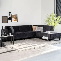 Discount SEVN Hoekbank Michelle Rechts, kleur Antraciet