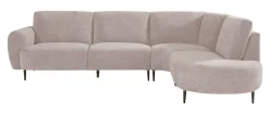 Clearance LABEL51 Hoekbank Milano 300cm, Elite stof, kleur Clay