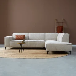 Online PEPP Interiors Hoekbank River 290cm, Chenille, kleur Naturel