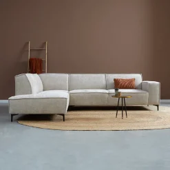 Online PEPP Interiors Hoekbank River 290cm, Chenille, kleur Naturel