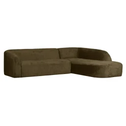 WOOOD Hoekbank Sloping Rechts, Structure Velvet