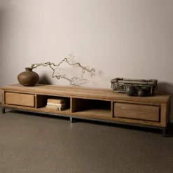 Clearance Tower Living Industrieel TV-meubel Venetië met 2 laden