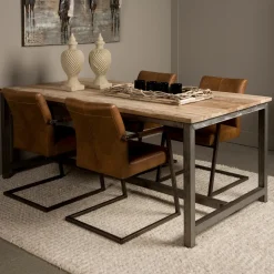 Sale Tower Living Industriële Eettafel Venetië Teak