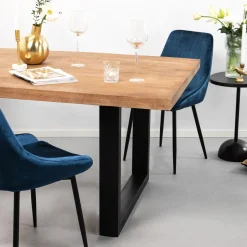 Outlet Sohome Industriële Eettafel Yannick U Mangohout met staal