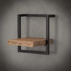 Outlet LifestyleFurn Industriële Wandplank Buster Massief acacia naturel