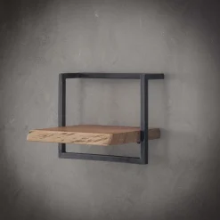 Outlet LifestyleFurn Industriële Wandplank Buster Massief acacia naturel