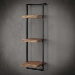 Outlet LifestyleFurn Industriële Wandplank Buster Massief acacia naturel