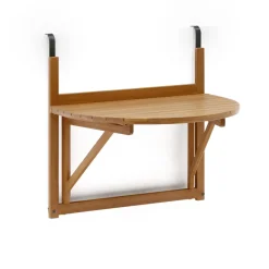 Discount Kave Home Inklapbare Balkontafel Amarilis Acaciahout, 70 x 50cm