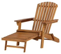 Outlet Nohr Inklapbare Loungestoel Tomica Acaciahout Bruin