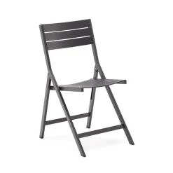 Kave Home Inklapbare Tuinstoel Torreta Donkergrijs