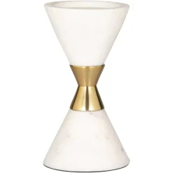 New Richmond Interiors Kandelaar Jurre Marmer, 18cm Wit