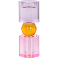 Richmond Interiors Kandelaar Zahra Kristal, kleur Roze/Paars