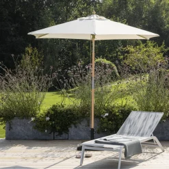 Online Nohr Kantelbare Parasol Eliu 250 x 250cm Wit