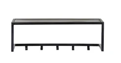 Brix Kapstok Abby Met 5 haken, kleur Zwart