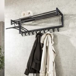 Discount LifestyleFurn Kapstok Carson 10-haaks, kleur Mat Donkergrijs