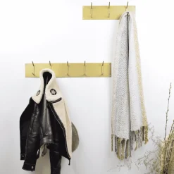 Urban Interiors Kapstok Factory Met 6 haken, kleur Goud
