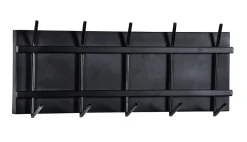 Clearance Brix Kapstok Gabi Mangohout, Met 5 haken Zwart