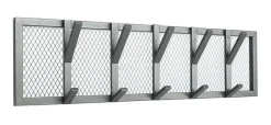 New LABEL51 Kapstok Gruff, Metaal, 80 x 22 x 9cm Burned Steel