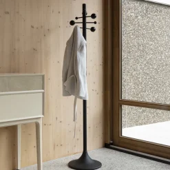 Best Zuiver Kapstok Jason Rubberhout, 175cm hoog Zwart