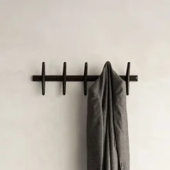 Clearance Ethnicraft Kapstok PI Hout, Met 5 haken