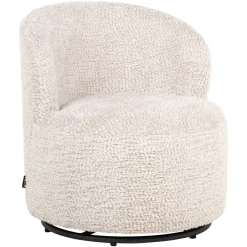 Outlet Richmond Interiors Kids Draaifauteuil Jackie Lovely stof, kleur Crème Cru00e8me