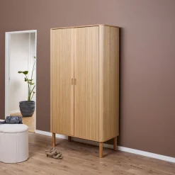 Discount Bendt Kledingkast Alandria Eiken, 200 x 100cm Naturel