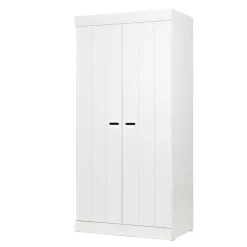 Clearance WOOOD Kledingkast Connect 195 x 94cm, 2 deuren, kleur Wit Wit (RAL 9010)