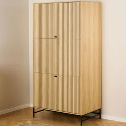 New Bendt Kledingkast Davon Eikenlook, 200 x 99cm Naturel