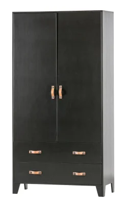 Best WOOOD Kledingkast Dian 180 x 94cm, kleur Diep Zwart